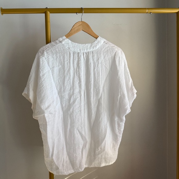 LNWOT UO Silence + Noise Tunic Style Short Sleeve Blouse - Picture 3 of 4